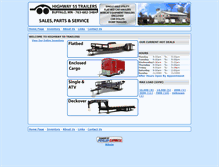 Tablet Screenshot of highway55trailers.com